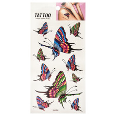 Тимчасове татуювання "Кольорові метелики Tattoo" 1020-HM404 Bambi