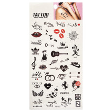Тимчасове татуювання "Tattoo" 1020-HM1397 червоно-чорний Bambi