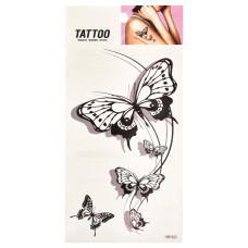 Тимчасове татуювання "П'ять метеликів Tattoo" 1020-HM1643 Bambi
