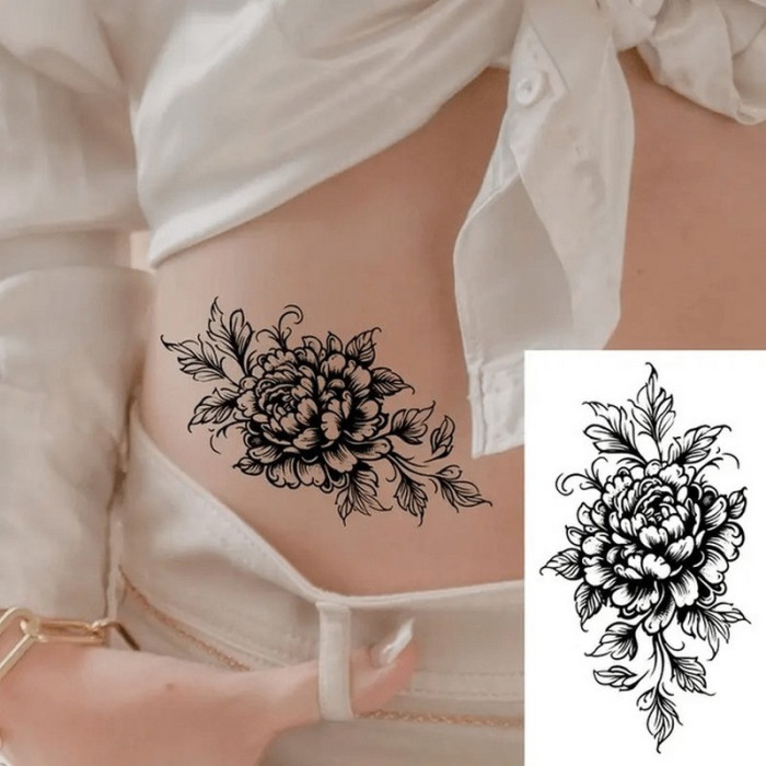 Набір дитячих тимчасових татуювань "Чорні міні №5" black-tattoo-mini-set-5-T Fresh Tattoo