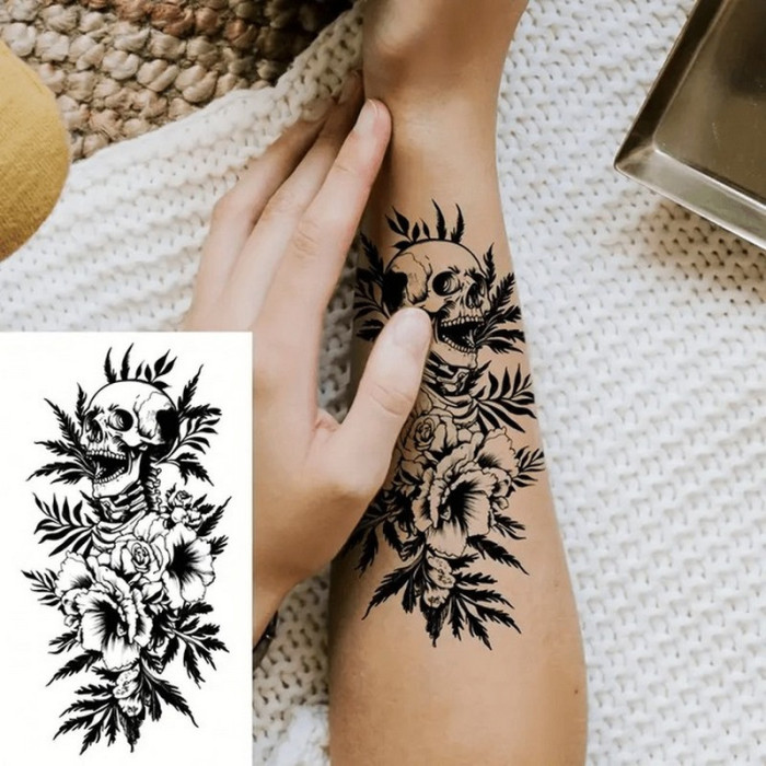 Набір дитячих тимчасових татуювань "Чорні міні №5" black-tattoo-mini-set-5-T Fresh Tattoo