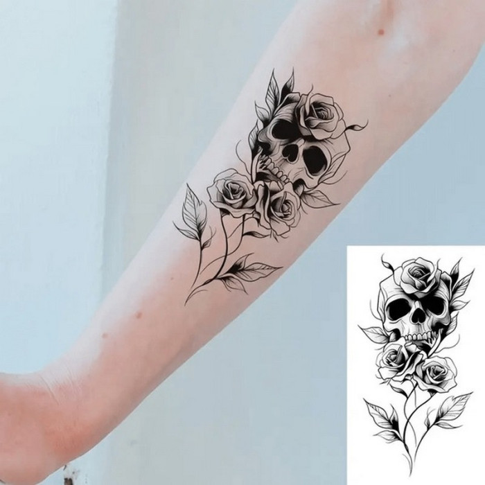 Набір дитячих тимчасових татуювань "Чорні міні №5" black-tattoo-mini-set-5-T Fresh Tattoo