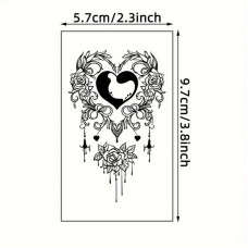 Набір дитячих тимчасових татуювань "Чорні міні №4" black-tattoo-mini-set-4-H Fresh Tattoo