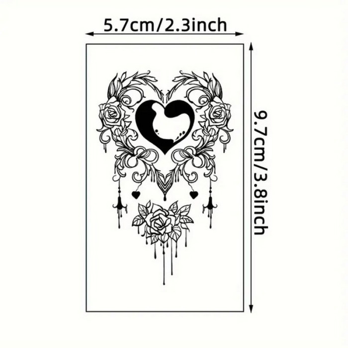 Набір дитячих тимчасових татуювань "Чорні міні №4" black-tattoo-mini-set-4-H Fresh Tattoo