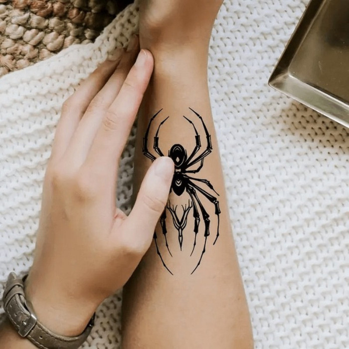Набір дитячих тимчасових татуювань "Чорні міні №4" black-tattoo-mini-set-4-H Fresh Tattoo
