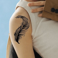 Набір дитячих тимчасових татуювань "Чорні міні №4" black-tattoo-mini-set-4-H Fresh Tattoo