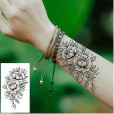 Набір дитячих тимчасових татуювань "Чорні міні №4" black-tattoo-mini-set-4-H Fresh Tattoo