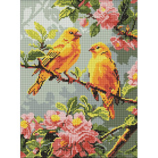 Алмазна мозаїка "Весняні канарки"©art_selena_ua AMO8164, 30x40 см Идейка