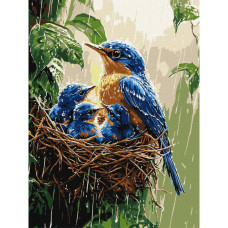 Картина за номерами "Весняний дощ"©art_selena_ua KHO6741, 30х40 см Идейка