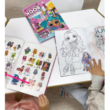 Дитяча книжка-розмальовка "The creative Rainbow" LCB12 зі стікерами Идейка