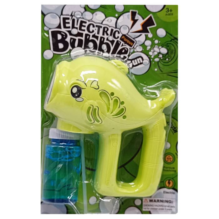 Дитячий генератор мильних бульбашок "Рибка" F2288(Green) 60 мл Bambi
