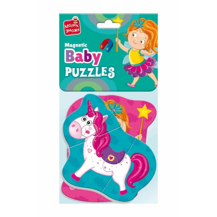 Дитячі магнітні пазли "Фея та єдиноріг" VT3208-30, 7 елементів Vladi Toys