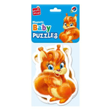 Дитячі магнітні пазли "Пухнастики" VT3208-18, 8 елементів Vladi Toys