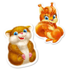 Дитячі магнітні пазли "Пухнастики" VT3208-18, 8 елементів Vladi Toys