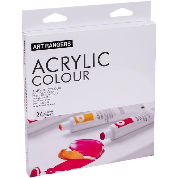 Набір акрилових фарб "Art Ranger Acryliс" EA2412, 12 мл 24 кольори Bambi