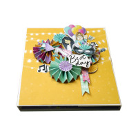 Набір для створення pop-up листівки "Party Girl" FDGCK-052, 14 x 16 см Fabrika Decoru