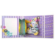 Набір для створення pop-up листівки "Party Girl" FDGCK-052, 14 x 16 см Fabrika Decoru
