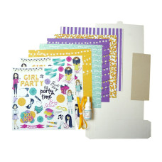 Набір для створення pop-up листівки "Party Girl" FDGCK-052, 14 x 16 см Fabrika Decoru