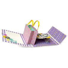 Набір для створення pop-up листівки "Party Girl" FDGCK-052, 14 x 16 см Fabrika Decoru