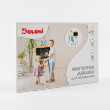 Дитяча дошка для малювання магнітна 013777/1 жовто-блакитна Doloni