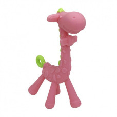 Силіконовий прорізувач "Жираф" MGZ-0423(Pink) без футляра  Megazayka