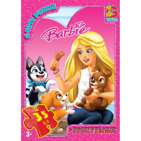 Дитячий пазл "Barbie" BA017 постер 35 елементів G-Toys