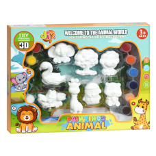 Набір для творчості Тварини MK 5723(Animal) фарби, пензлики Bambi