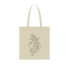 Екосумка для покупок "Півонії"Сумка-шоппер 190CCT-2, 38 x 42 см (190г/м2) Bambi