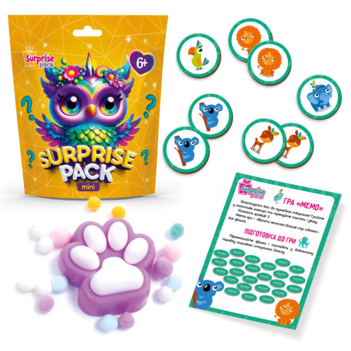 Ігровий набір-сюрприз "Surprise Pack Mini 1" VT8040-01 настільна гра та сквіш Vladi Toys