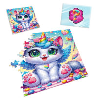Дитячі пазли з сюрпризом "Котик-єдиноріжка" VT 8030-07, 180 деталей Vladi Toys