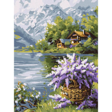 Картина за номерами "Бузковий кошик"©art_selena_ua KHO6357, 30х40 см Идейка