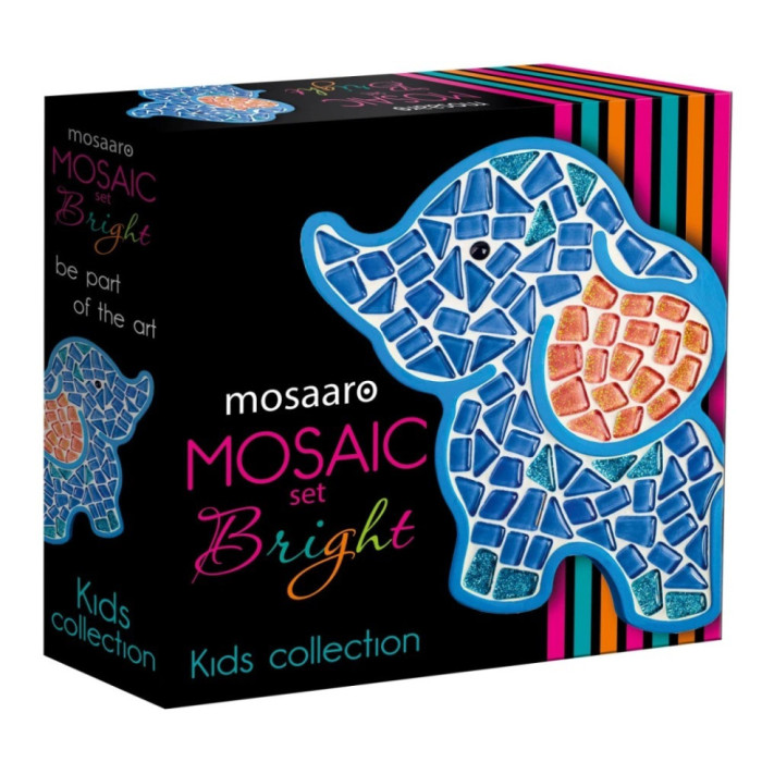 Дитячий набір для творчості кришталева мозаїка "Слоник"МА7000 Mosaaro