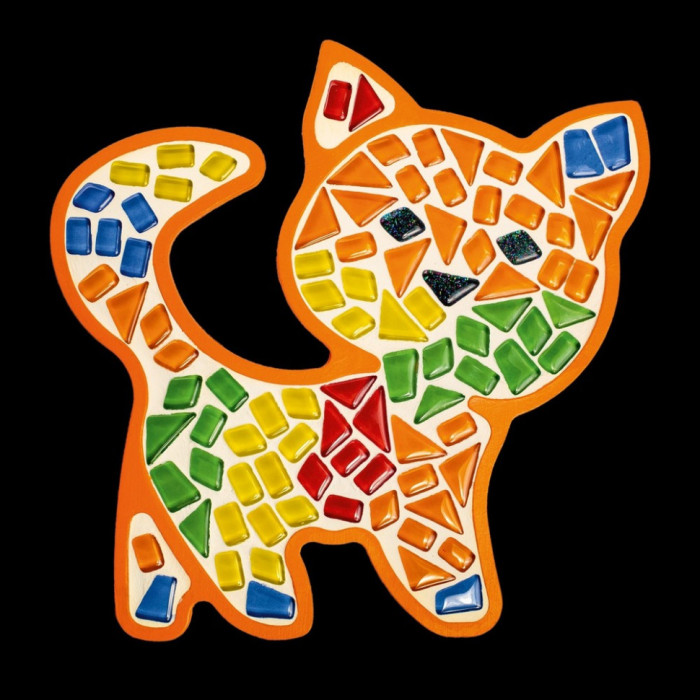 Дитячий набір для творчості кришталева мозаїка "Котик"МА7006 Mosaaro