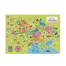 Пазли класичні "Карта України" 300706, 100 елементів DoDo Toys