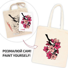 Набір для творчості екосумка-розмальовка "Flowers" N0003653, 38х42 см Rosa