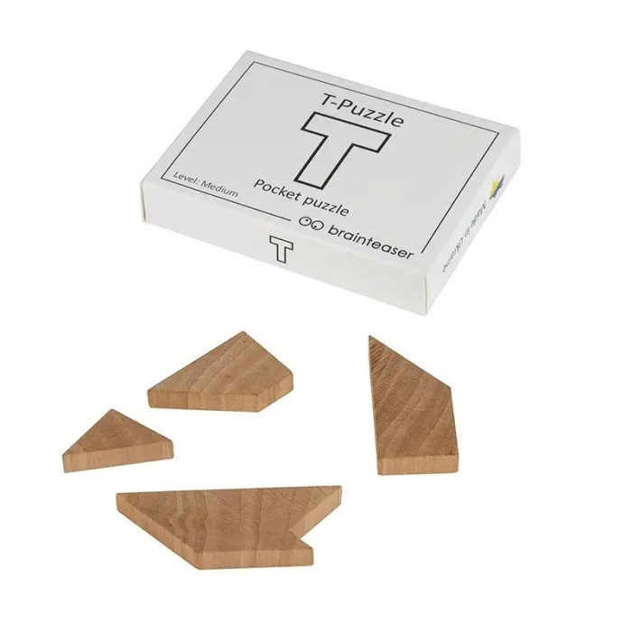 Дерев'яна міні головоломка "T-Puzzle pocket puzzle" 5001en Заморочка