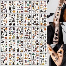 Набір дитячих тимчасових тату "Хелловін" kids-tatto-halloween-set-30 Fresh Tattoo