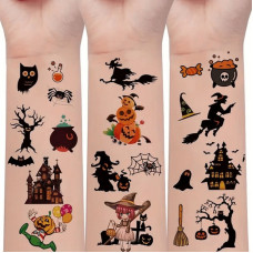 Набір дитячих тимчасових тату "Хелловін" kids-tatto-halloween-set-30 Fresh Tattoo
