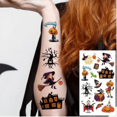 Набір дитячих тимчасових тату "Хелловін" kids-tatto-halloween-set-30 Fresh Tattoo