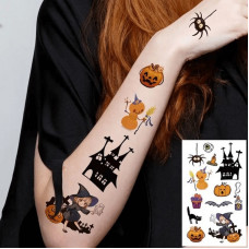 Набір дитячих тимчасових тату "Хелловін" kids-tatto-halloween-set-30 Fresh Tattoo