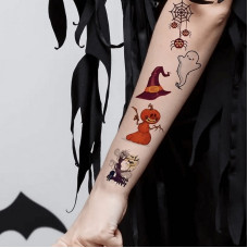 Набір дитячих тимчасових тату "Хелловін" kids-tatto-halloween-set-30 Fresh Tattoo
