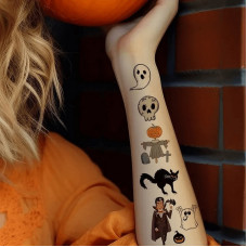 Набір дитячих тимчасових тату "Хелловін" kids-tatto-halloween-set-30 Fresh Tattoo