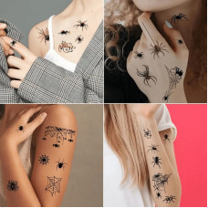 Набір дитячих тимчасових тату "Halloween black" tatto-halloween-black-set-30 Fresh Tattoo