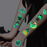 Набір дитячих тимчасових тату "Halloween glow" kids-tatto-halloween-glow-set-1 Fresh Tattoo
