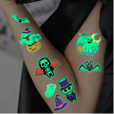 Набір дитячих тимчасових тату "Halloween glow" kids-tatto-halloween-glow-set-1 Fresh Tattoo