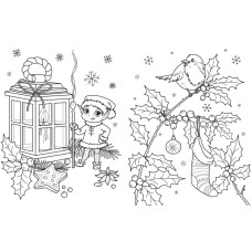 Велика книга розмальовок Різдво 1736023, 64 сторінки Ranok Creative