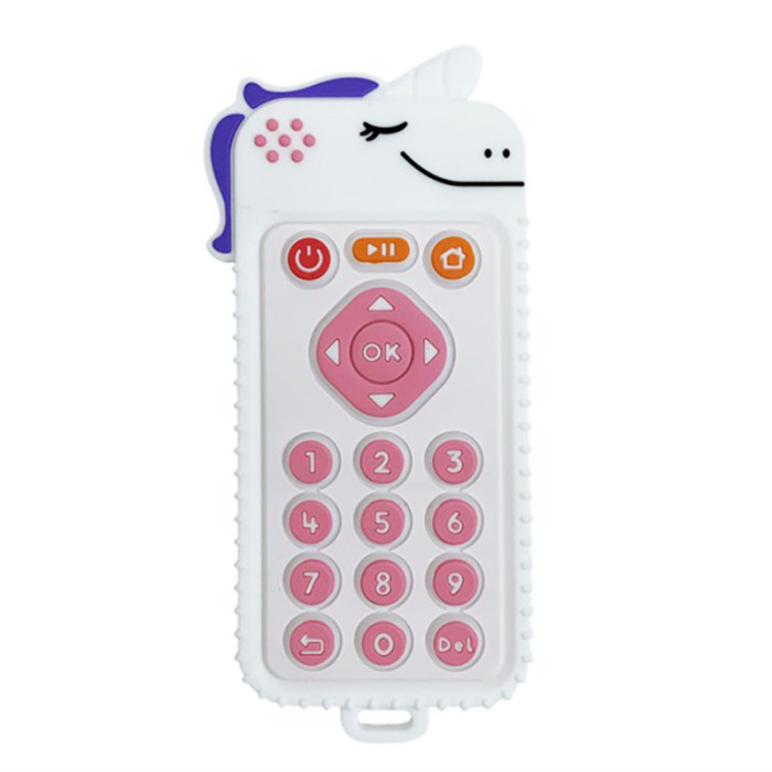 Силіконовий прорізувач пульт "Єдиноріг" MGZ-0425(White) Megazayka