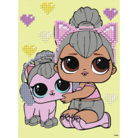 Алмазна мозаїка "L.O.L. Surprise! Kitty Queen With Kitty Kitty" AML1206, 15x20 см Идейка