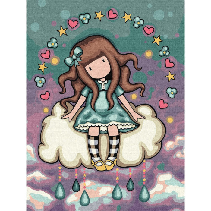 Картина за номерами "April's Showers Santoro Gorjuss Collection" KHO8672, 30х40 см Идейка