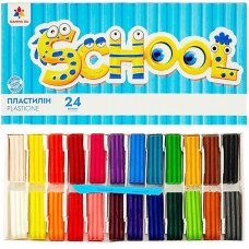 Набір для ліплення пластилін "School" 200319G  24 кольори ГАММА'UA